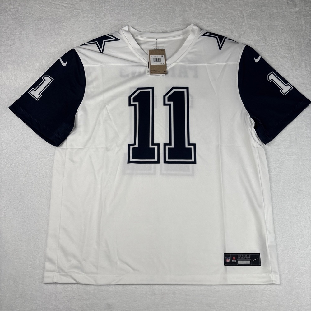 New Nike Micah Parsons Dallas Cowboys White Legend Dri Fit Jersey Men's XXL